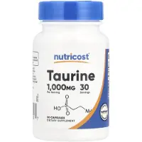 Nutricost , Taurine, 1.000 mg, 30 Capsules