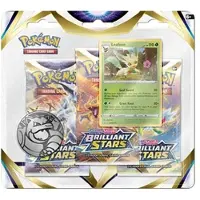 The Pokemon Company Pokemon Brilliant Stars: Leafeon 3-Pack Blister