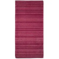 Pip studio Badlaken Geometric Print Dark Pink (70 x 140 cm)