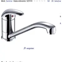 Sanimar Novara spoeltafelkraan chroom