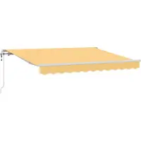 vidaXL Uitschuifbare luifel Zand 350 x 250 cm Stof en Aluminium