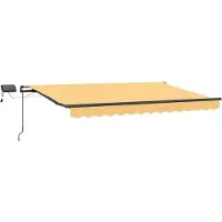 vidaXL Uitschuifbare luifel Zand 600 × 300 cm Stof en Aluminium