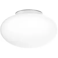 Wever & Ducre Plafondlamp Perlez 2.0, dimbaar, wit / opaal, Badkamer, Glas, plafondlamp