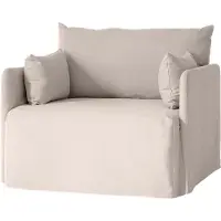 Audo Copenhagen Offset Bank Loose Cover | 1 Seater | Audo Linen - Oat
