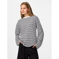 Pieces Shirt 'PCSadie' zwart / wit