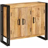 vidaXL Dressoir Bruin 80 x 33 x 70 cm massief mangohout