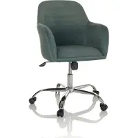 Hjh OFFICE Bureaustoel / Draaistoel stoel / Schelp stoel SOLAO 300 Stof groen