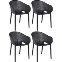 CLP Sky Pro Set van 4 stoelen zwart
