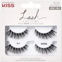 KiSS Soir Wimperband x2 - Wimpers - Natuurlijke look, Zwart
