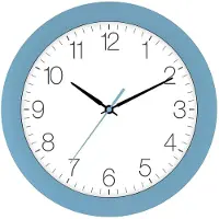 Eurotime Tijdsein gestuurde wandklok, licht blauw