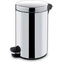 Hendi Pedaalemmer met antislippedaal - rvs - binnenemmer - 5 liter - 21x28 cm - zilver - keuken