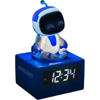 Paladone Astro Bot Wekker – Digitale Wekker met Tap‑to‑Snooze en Nachtlamp – 17 cm –