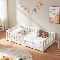 En.casa Kinderbed Tanna 80x160 cm wit []