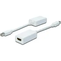 Digitus DisplayPort / HDMI Adapter [1x Mini-DisplayPort stekker - 1x HDMI-bus] Wit