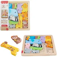 Mattel houten dierenpuzzel van Fisher-Price - educatief speelgoed.