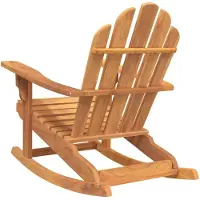 vidaXL Schommelstoelen 2 st Adirondack 79x100x103 cm massief teakhout