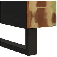 vidaXL Dressoir met 2 deuren 90x33x75 cm massief gerecycled hout