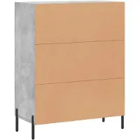 vidaXL Dressoir 69,5x34x90 cm bewerkt hout betongrijs