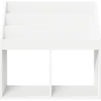 vidaXL Kinderboekenplank Wit 72,5 x 29,5 x 69 cm Bewerkt hout