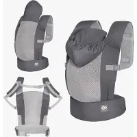 Kinderkraft CARRYBEE - Draagzak - Lichtgewicht - tot 20 kg - Grijs