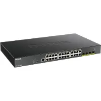 D-Link 28-poorts Smart Managed Gigabit Stack Switch (DGS-1250-28XMP) [24-poorts Gigabit, PoE+, 370W, 4x SFP+].