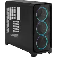 Fractal Design FD-C-MES3X-04 Full Tower PC-behuizing Zwart Stoffilter, Zijvenster, Geïntegreerde verlichting