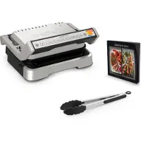 Tefal Elektrische Grill - - OptiGrill GC773D10 - 9 Programma's - Opvouwbaar - Weergave Kookniveau