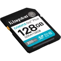 Kingston Technology Canvas Go! Plus 128GB SDXC Canvas Go Plus Gen4 200MB/s C10 UHS-I U3 V30