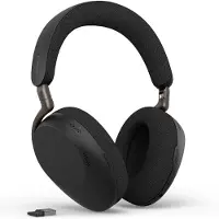 Jabra Evolve3 85 UC Bluetooth Stereo Headset, Draadloos Actieve ruisonderdrukking, 6 microfoons, UC-compatibel, Incl. USB-A Bluetooth-adapter