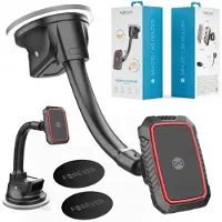 Forever autohouder voor voorruit MH-270 magnetisch zwart, Smartphonehouder, Zwart