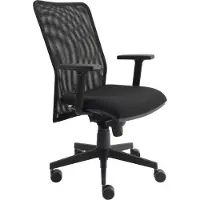 Hammerbacher Draaistoel Mesh In hoogte verstelbare armleuning Zwart 140 kg VSDS2 640 mm x 1.190 mm