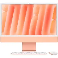 Apple iMac oranje CZ1E8-0001010 - 61cm(24'') M4 8-core CPU, 8-core GPU, 16GB RAM, 256GB SSD, standaard glas, Magic Keyboard Touch-ID numeriek toetsenblok