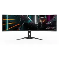 Gigabyte AORUS CO49DQ computer monitor 124,5 cm (49") 5120 x 1440 Pixels Dual QHD OLED Zwart