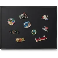 Tulup Magneetbord met Zwarte Frame - Zwart Magnetisch Bord in Verschillende Kleuren - 80 cm x 60 cm - Zwarte kleur - Memobord voor Keuken - Magnetisch Wandbord - Magnetisch Bord Kindvriendelijk