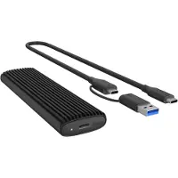 Icy Box M.2 NVMe & SATA M.2 SSD behuizing USB 3.1 (Gen 2) Type-C/A
