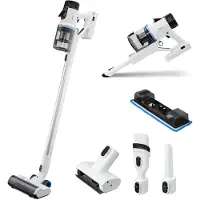 Medion MD12049 - P350 W steelstofzuiger - snoerloos zakloos cycloontechnologie HEPA H13 LED-touchdisplay - wit
