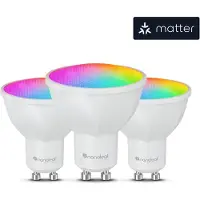 Nanoleaf GU10 Smart led | PAR16 | Mat | RGB + 2700-6500K | WiFi | 5W | 3 stuks