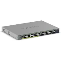 Netgear GS748PP - Switch - onbeheerd - 24 x 10/100/1000 + 24 x 10/100/1000 (PoE+) - Voor op het bureau, ook wandmontabel - PoE+ (380 W)