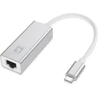 LevelOne USB-0402 Gigabit USB-C netwerkadapter - Bedraad - USB Type-C - Ethernet - 1000 Mbit/s - Zilver () -