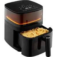 Medion 1500W Zwarte Airfryer 5L - Perfect voor Gezond Frituren