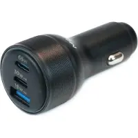 Mobilis 020018 Energia Charger 95W Car Charger 2 USB-C 1 USB-A SB