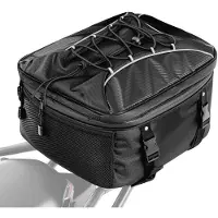 Vevor Motorfiets Achterbanktas (22-34 L) met waterdichte regenhoes