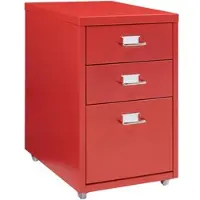 En.casa Kantoorkast Kökar op wielen 48x28x41 cm rood []