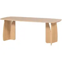 Woood Oakline Curve Eettafel B 200 cm - Natural
