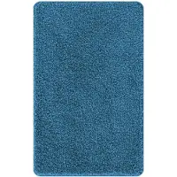 vidaXL - Antislip - Badmat - Set - 3 - pcs - Blauw - PP