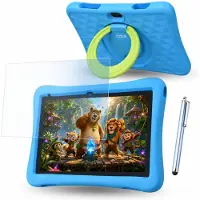 WISEQ Tablet Kinderen 2026 model - 96 GB - 6000mAh - Ouderlijk Toezicht - Kindertablet 10 inch - Kids Tablet - Android 16 - Blauw