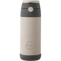AYA&IDA - Drinking Bottle - Thermosfles - Waterfles - KIDS straw - 350ml - CREAM BEIGE