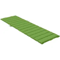 vidaXL Ligbedkussen 200x60x4 cm stof gemêleerd groen