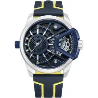 Police Dual time horloge Underlined Grey&blue