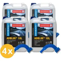 Lindemann AdBlue 10 liter - Inclusief Schenktuit! | ISO 22241 gecertificeerd | AUS32 4-pack